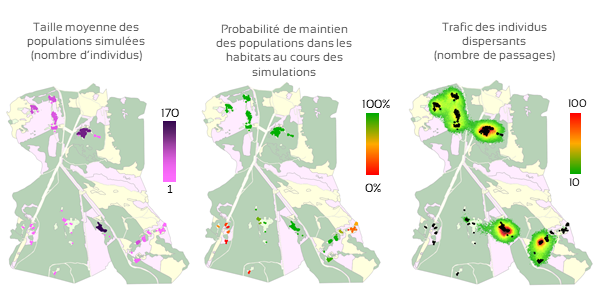 Les données écologiques obtenues par le service Single Species Dynamic